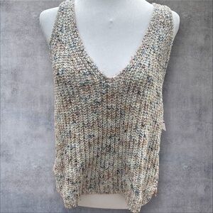 Splendid Deirdre Racerback Sweater Tank women’s‎ size L Bluebell NWT